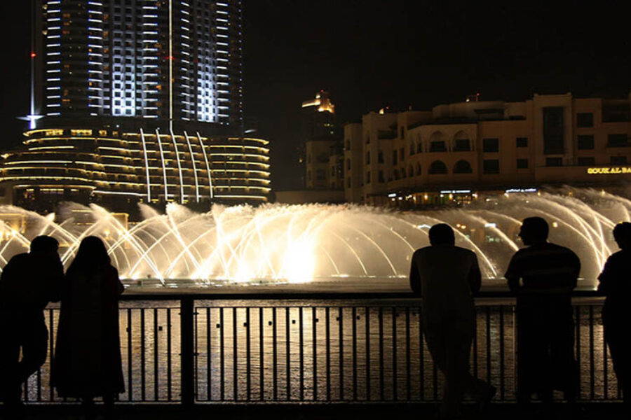 Dubai Fountain Show Lake ride from Ras Al Khaimah