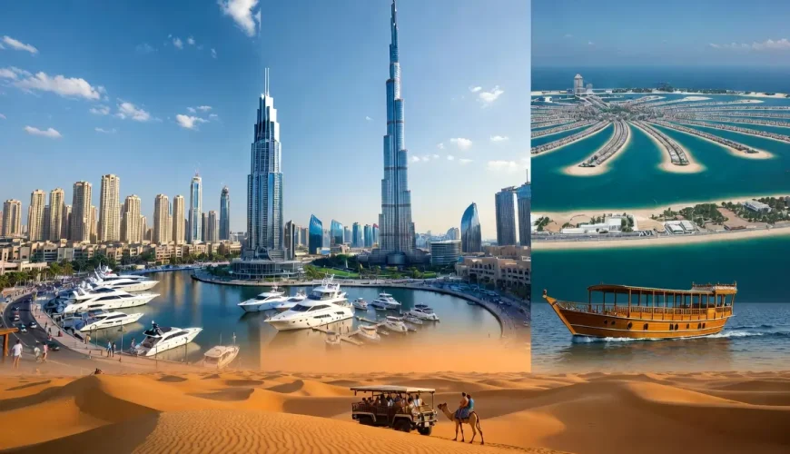 Top things to do in Dubai in a day with Burj Khalifa, Dubai Marina, Palm Jumeirah, and desert safari highlights in one itinerary