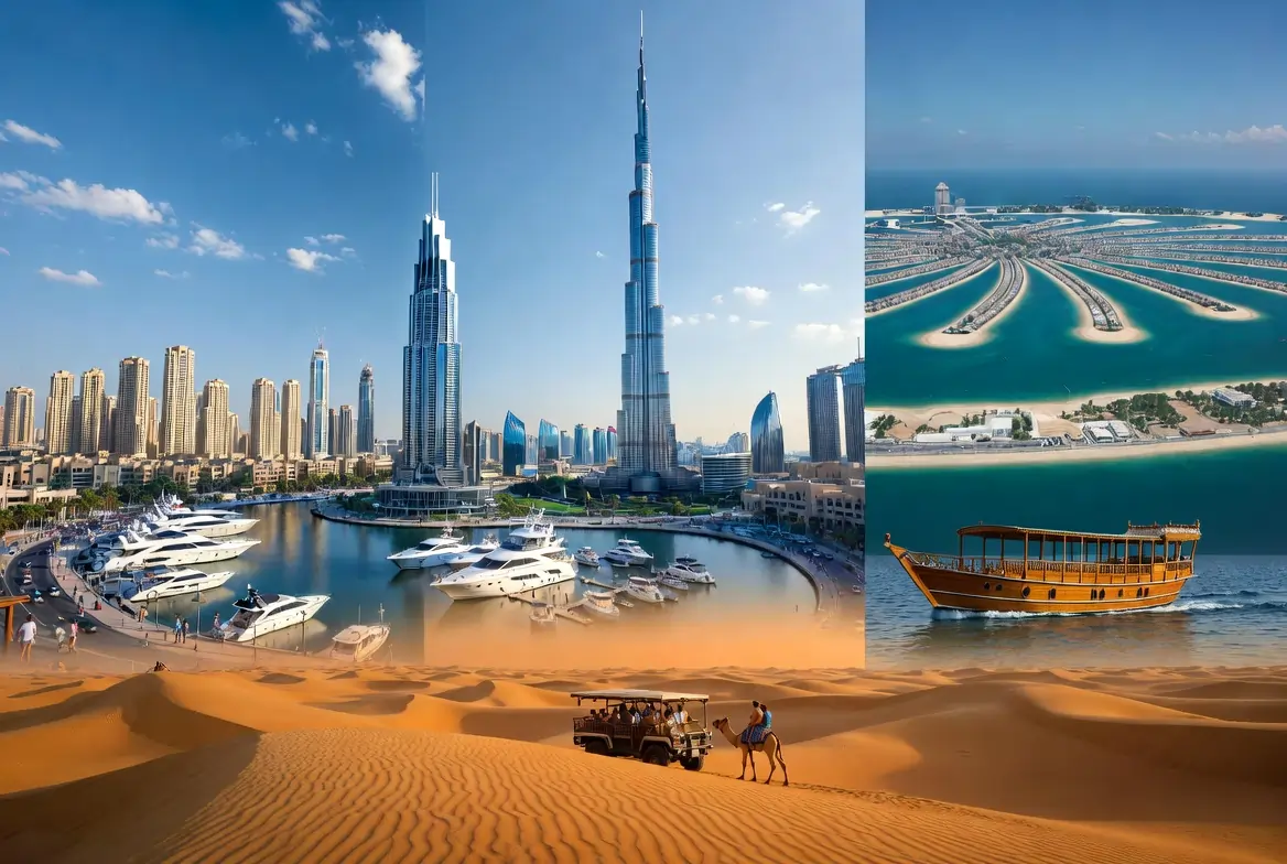 Top things to do in Dubai in a day with Burj Khalifa, Dubai Marina, Palm Jumeirah, and desert safari highlights in one itinerary